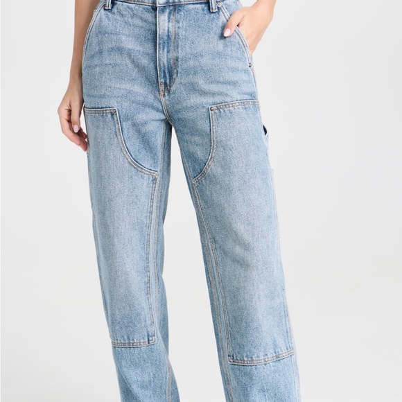 Alexander Wang Denim - Alexander Wang Light Blue Straight Leg Jeans